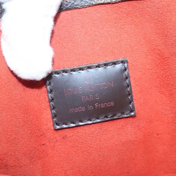 LOUIS VUITTON Damier Ebene Sac Plat Hand Bag N51140 LV Auth 135475 - Picture 12 of 14